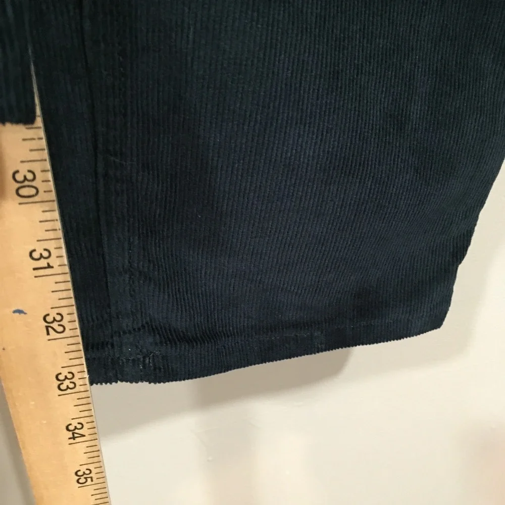 Banana Republic Traveler Slim Fit Corduroy Pants Mens 33x34 Black Dark Academia